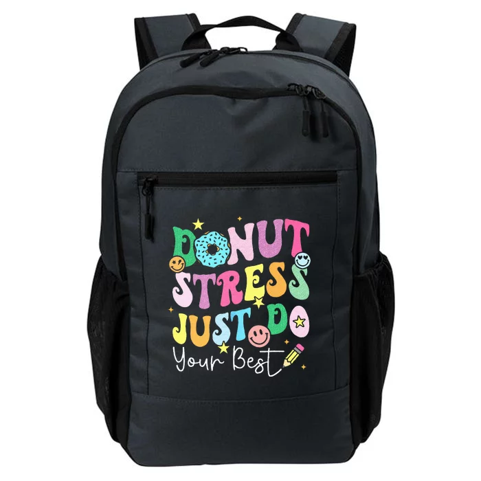 Groovy Donut Stress Just Do Your Best Test Day Daily Commute Backpack