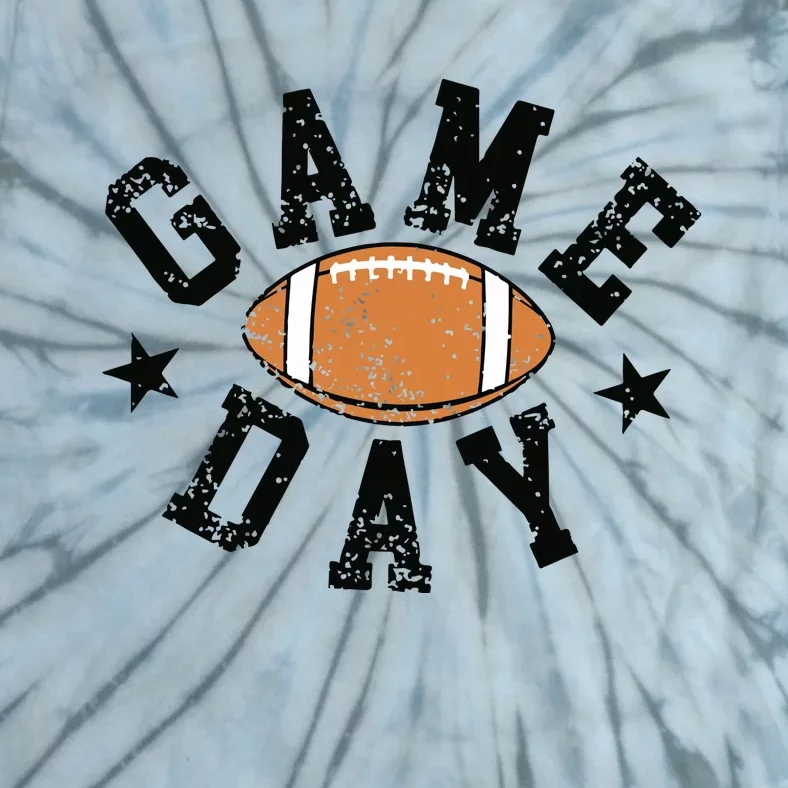 Game Day Sweatshirt For Football Season Tailgate Party Simple Preppy Tie-Dye T-Shirt