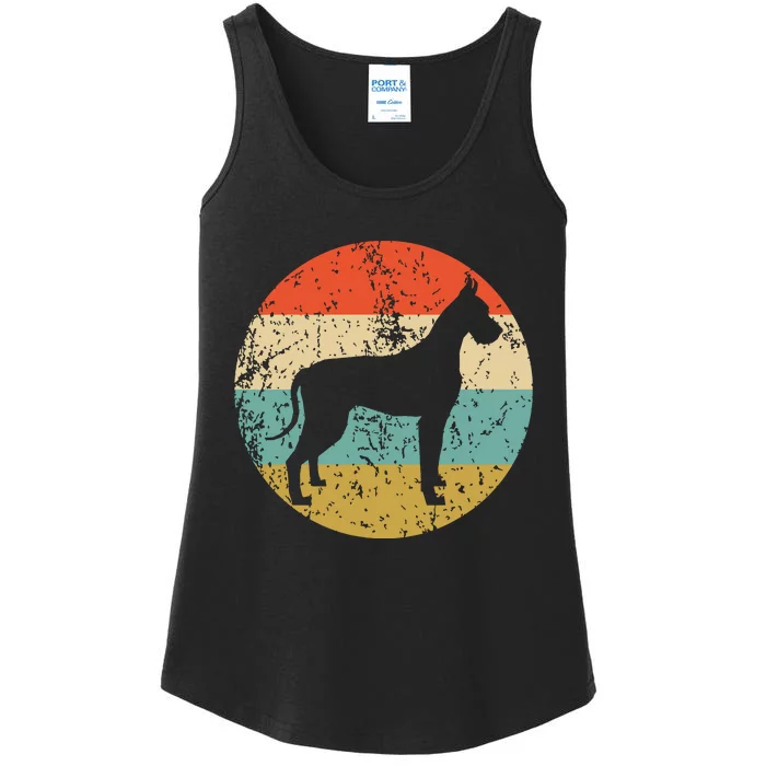 Great Dane Shirts Vintage Retro Great Dane Dog Ladies Essential Tank