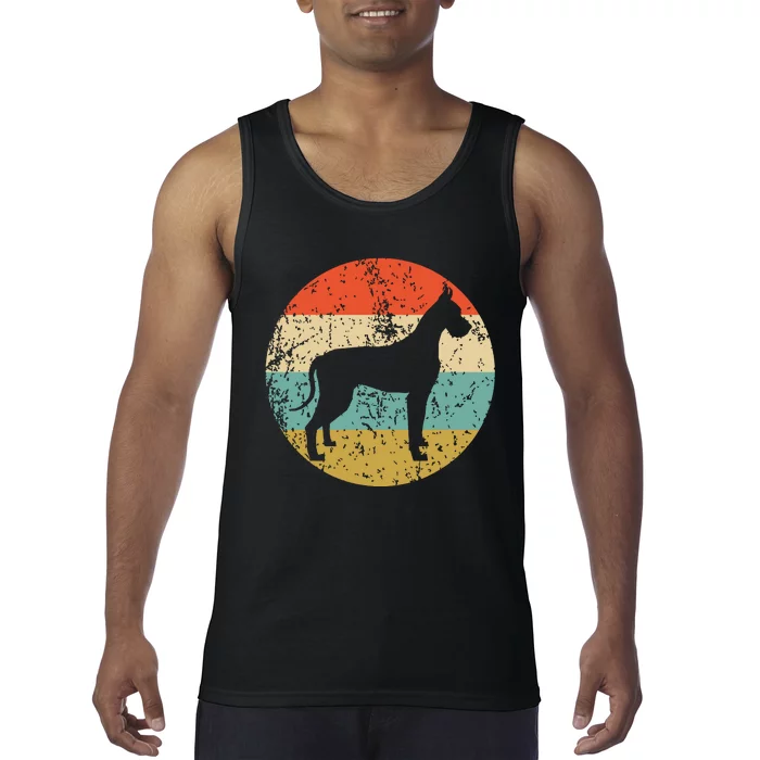 Great Dane Shirts Vintage Retro Great Dane Dog Tank Top