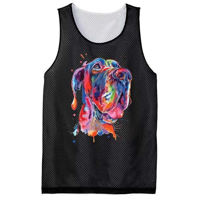 Great Dane Splash Art Dane Mesh Reversible Basketball Jersey Tank