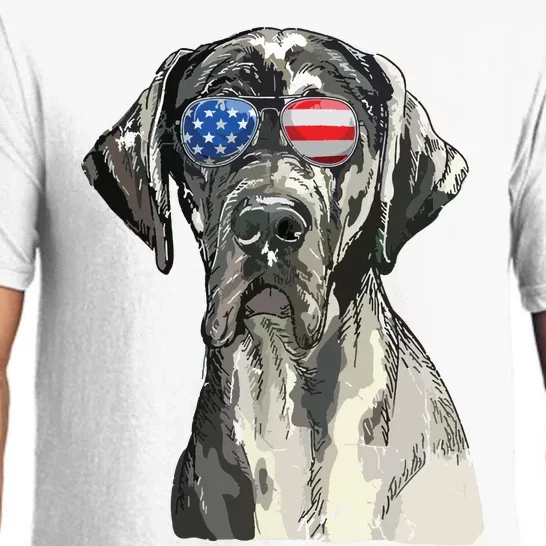 Great Dane Sunglasses American USA Flag 4th Of July Fourth Pajama Set