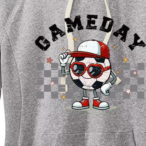 Game Day Soccer Funny Game Day Soccer Sport Lover Women's Fleece Hoodie