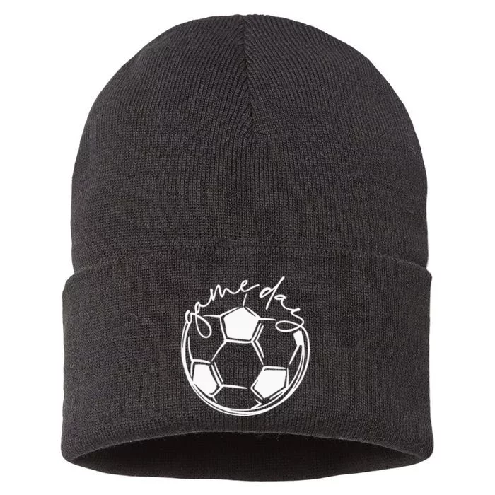 Game Day  Sports Parent  Soccer Mom Sustainable Knit Beanie