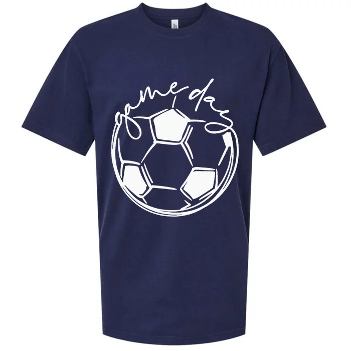 Game Day  Sports Parent  Soccer Mom Sueded Cloud Jersey T-Shirt