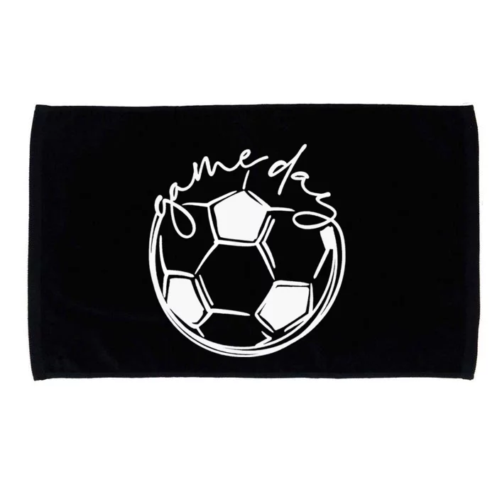 Game Day, Sports Parent, Soccer Mom Microfiber Hand Towel