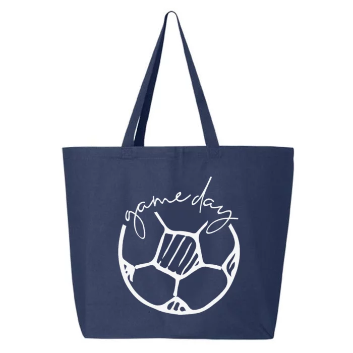 Game Day Soccer Ball Sports Game Ball Lover 25L Jumbo Tote