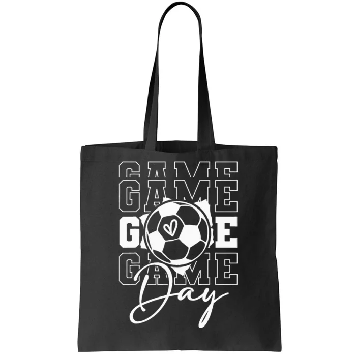 Game Day Soccer Tote Bag