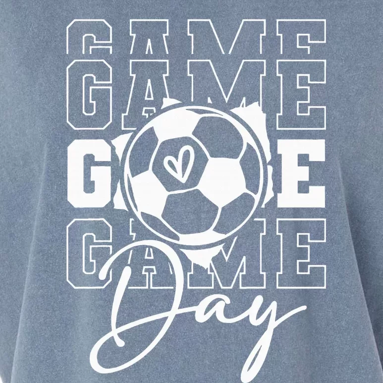 Game Day Soccer Garment-Dyed Women's Muscle Tee