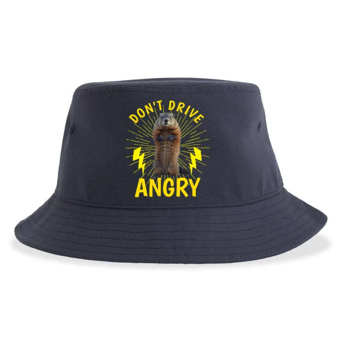 Groundhog Day Shirt Don't Drive Angry Sustainable Bucket Hat