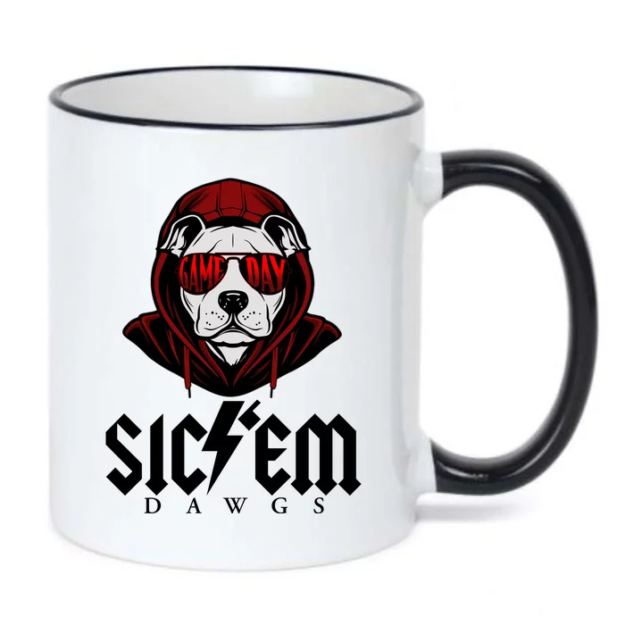 Game Day Sic Em Bulldog Black Color Changing Mug