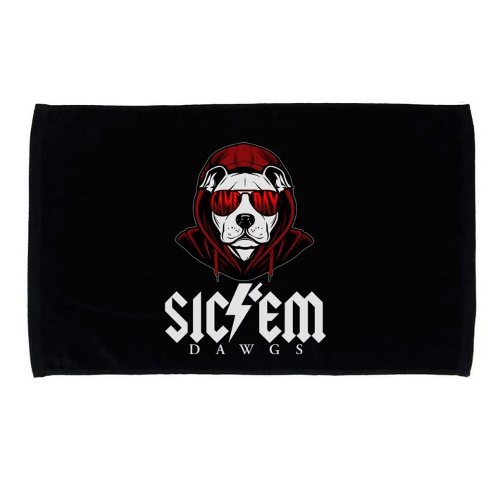 Game Day Sic Em Bulldog Microfiber Hand Towel