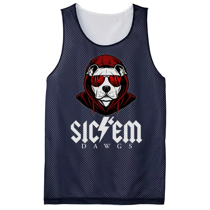 Game Day Sic Em Bulldog Mesh Reversible Basketball Jersey Tank