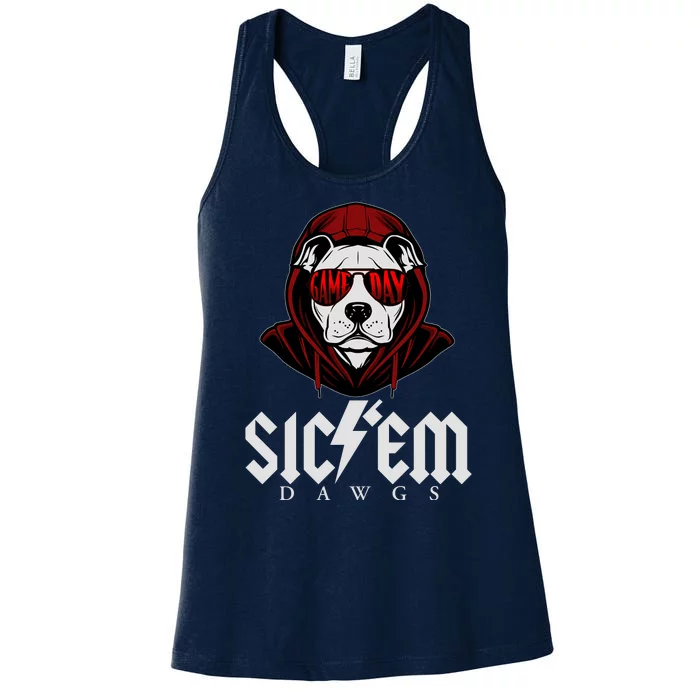 Game Day Sic Em Bulldog Women's Racerback Tank