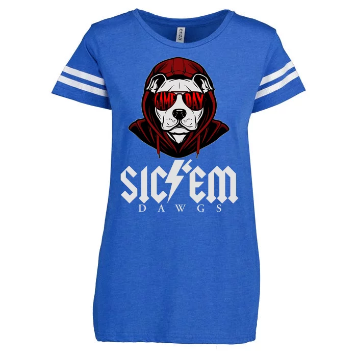 Game Day Sic Em Bulldog Enza Ladies Jersey Football T-Shirt