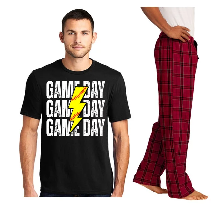 Game Day Softball Sport Vintage Pajama Set