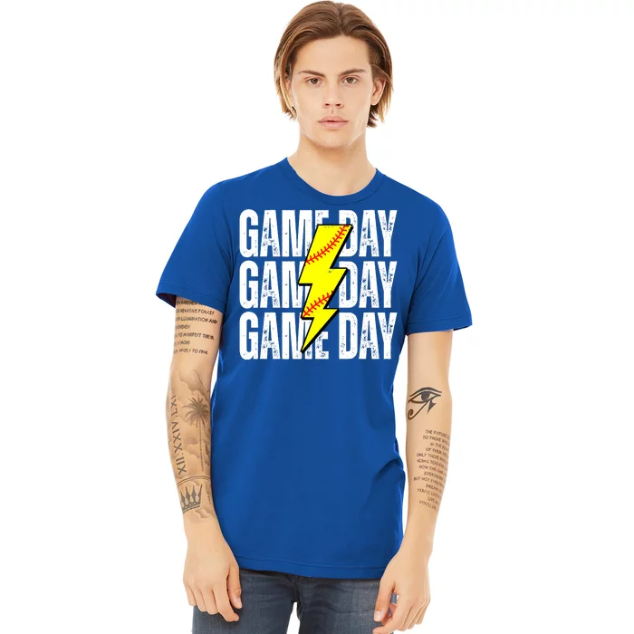 Game Day Softball Sport Vintage Premium T-Shirt