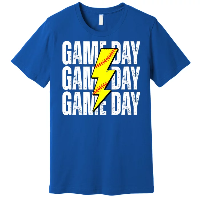 Game Day Softball Sport Vintage Premium T-Shirt