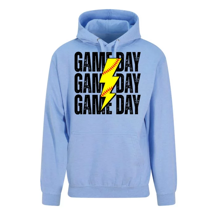 Game Day Softball Sport Vintage Unisex Surf Hoodie