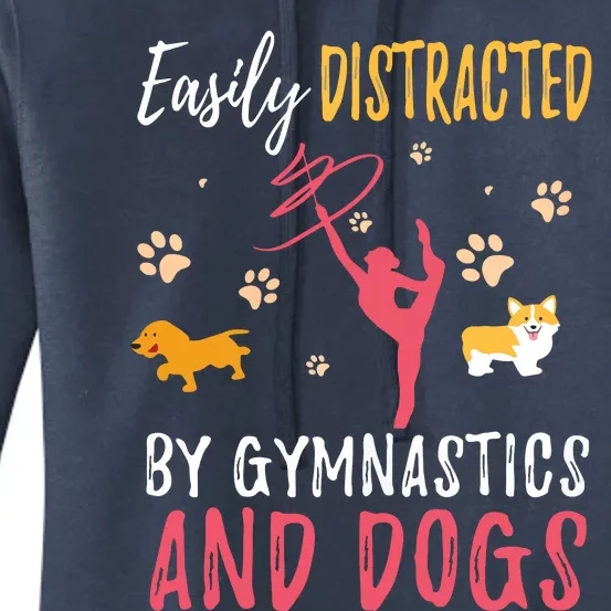 Gymnastics Dogs Shirts Funny Gymnast Dog Lover Gift Women's Pullover Hoodie