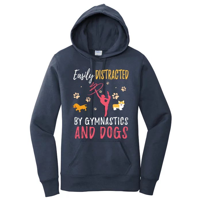 Gymnastics Dogs Shirts Funny Gymnast Dog Lover Gift Women's Pullover Hoodie