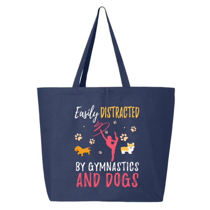 Gymnastics Dogs Shirts Funny Gymnast Dog Lover Gift 25L Jumbo Tote