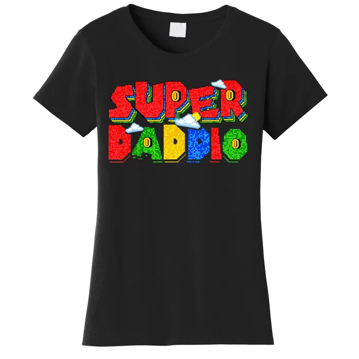 Gamer Dad Super Daddio Father's Day Funny Gift Women's T-Shirt