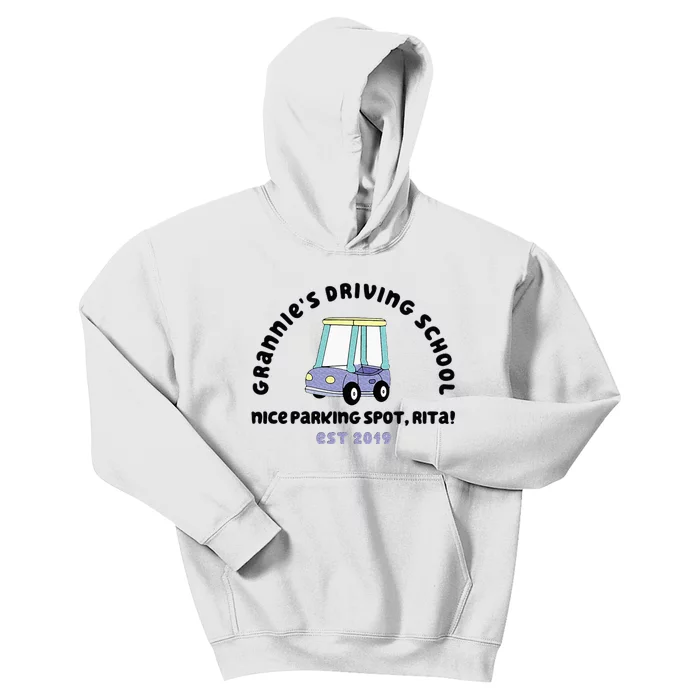 Grannies Driving School Nice Sparking Spot Rita Funny Kids Hoodie