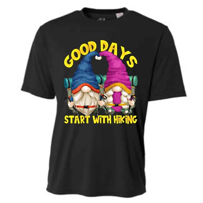 Good Days Start With Hiking Camping Couple For Hiker Mom Cute Gift Cooling Performance Crew T-Shirt