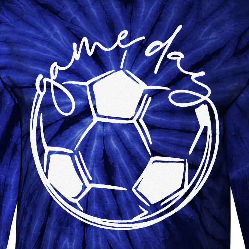 Game Day Sports Parent Soccer Mom Tie-Dye Long Sleeve Shirt