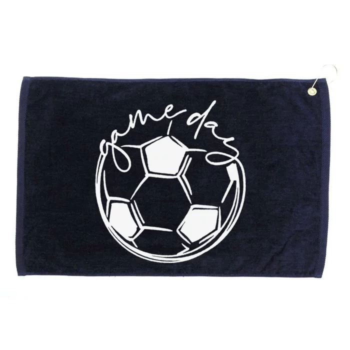 Game Day Sports Parent Soccer Mom Grommeted Golf Towel