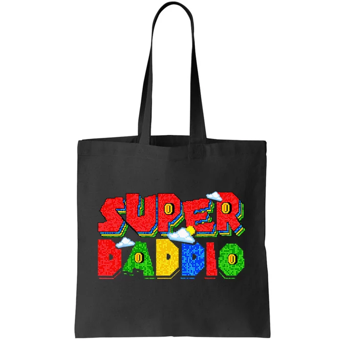 Gamer Dad Super Daddio Fathers Day Funny Gift From Tote Bag