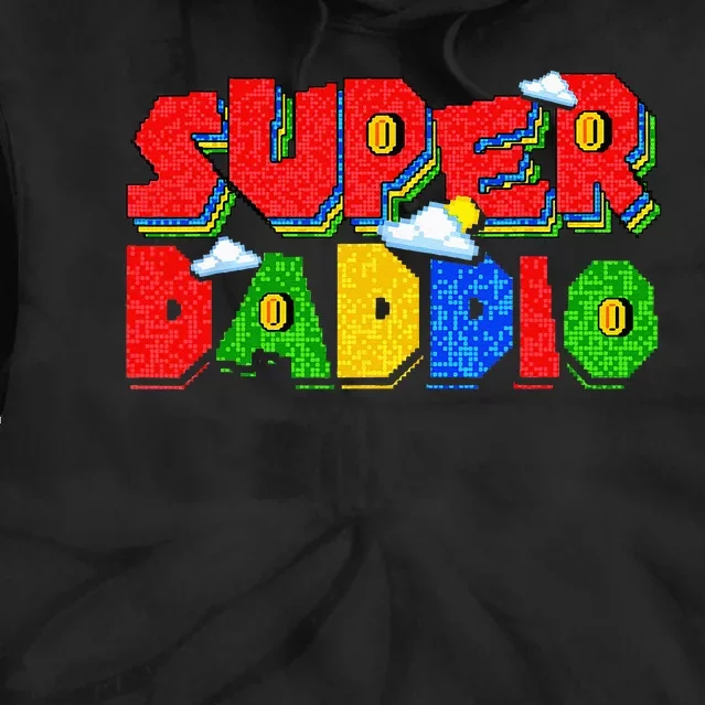 Gamer Dad Super Daddio Fathers Day Funny Gift From Tie Dye Hoodie