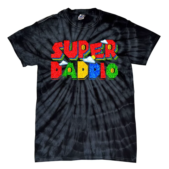 Gamer Dad Super Daddio Fathers Day Funny Gift From Tie-Dye T-Shirt