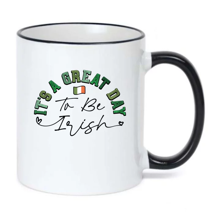 Great Day To Be Irish St Patricks Day Black Color Changing Mug