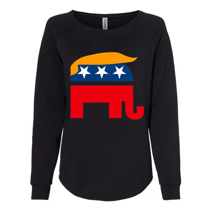 GOP Donald Trump Republican Elephant Womens California Wash Sweatshirt