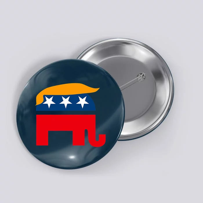 GOP Donald Trump Republican Elephant Button