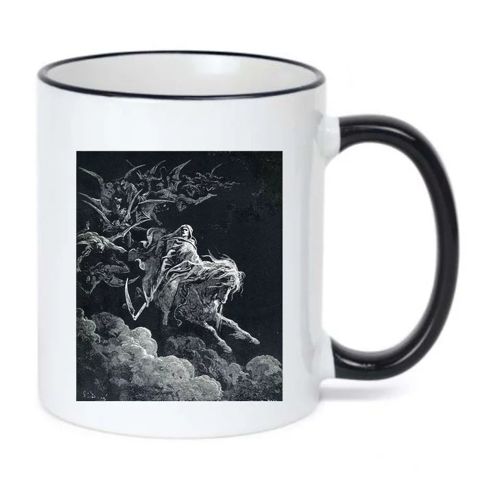 Gustave Dore The Vision Of Death Print Black Color Changing Mug