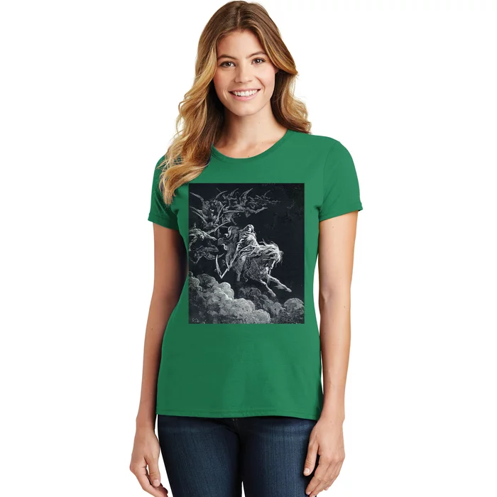 Gustave Dore The Vision Of Death Print Women's T-Shirt