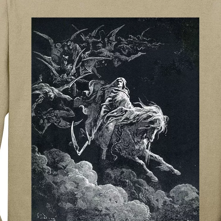 Gustave Dore The Vision Of Death Print Tall Long Sleeve T-Shirt