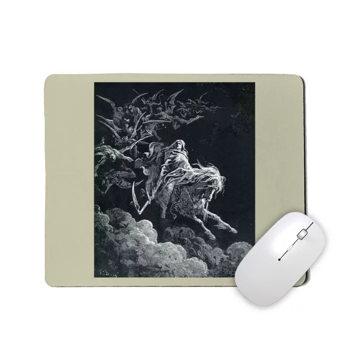 Gustave Dore The Vision Of Death Print Mousepad