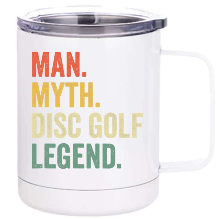 Golf Dad The Man The Myth The Legend Father, Front & Back 12oz Stainless Steel Tumbler Cup