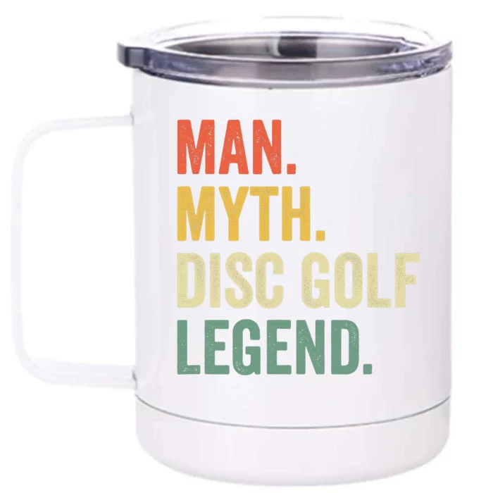 Golf Dad The Man The Myth The Legend Father, Front & Back 12oz Stainless Steel Tumbler Cup