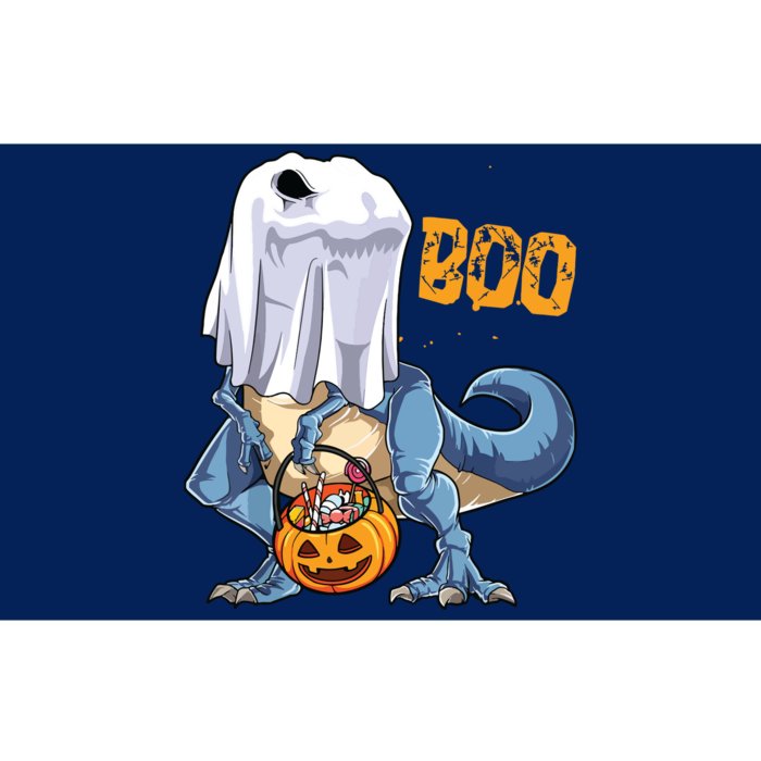 Ghost Dinosaur T Rex Funny Boo Halloween Pumpkin Bumper Sticker