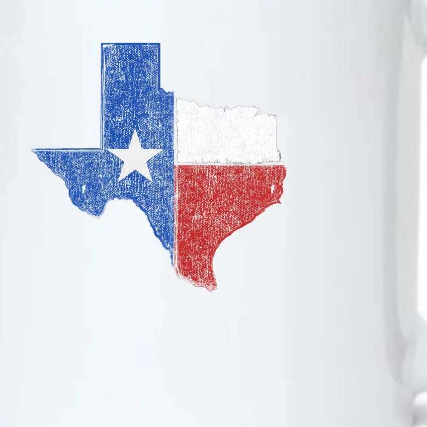 Grunge Distressed Texas Logo Black Color Changing Mug