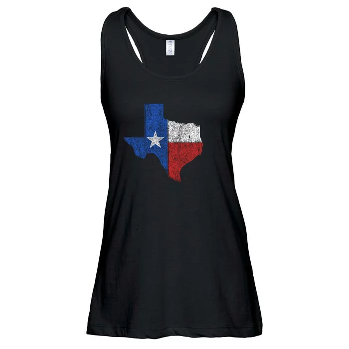 Grunge Distressed Texas Logo Ladies Essential Flowy Tank