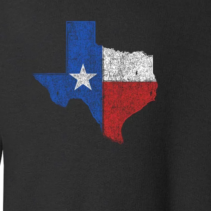 Grunge Distressed Texas Logo Toddler Sweatshirt