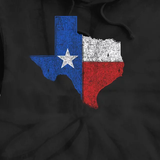 Grunge Distressed Texas Logo Tie Dye Hoodie