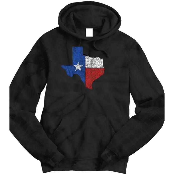 Grunge Distressed Texas Logo Tie Dye Hoodie