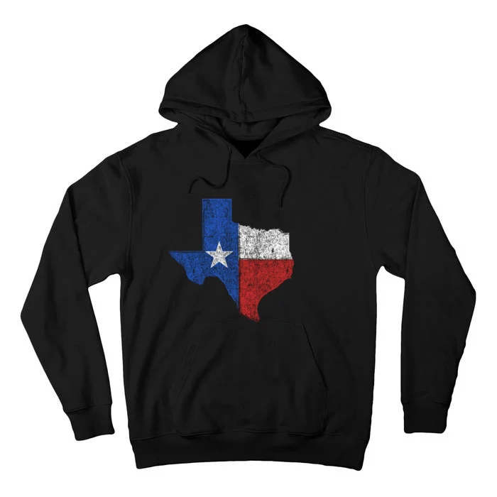 Grunge Distressed Texas Logo Tall Hoodie